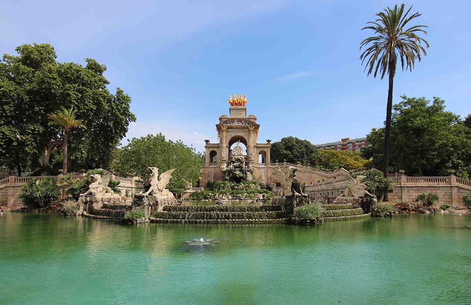 Een meertje in het Parc de la Ciutadella in Barcelona