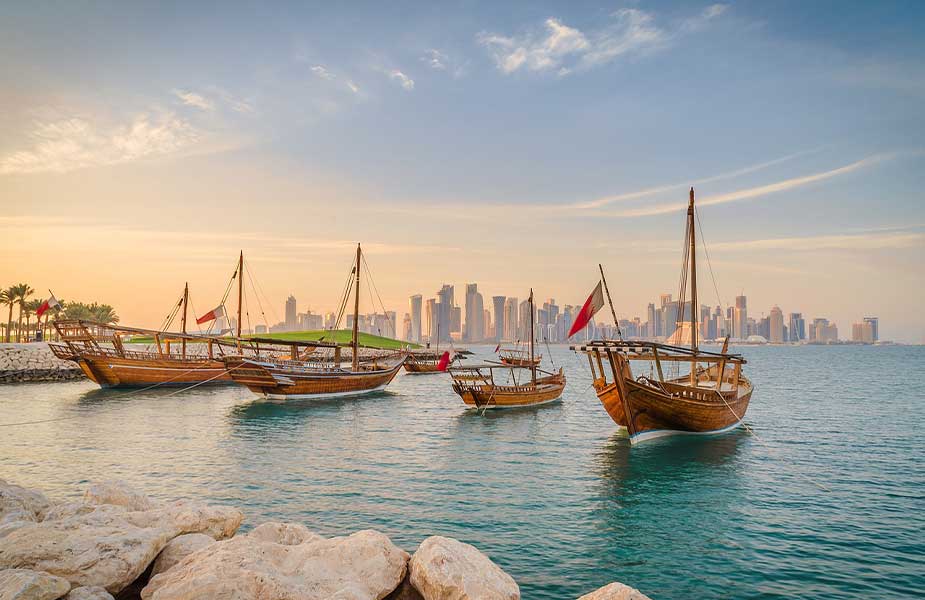 Doha tip: de skyline van Doha