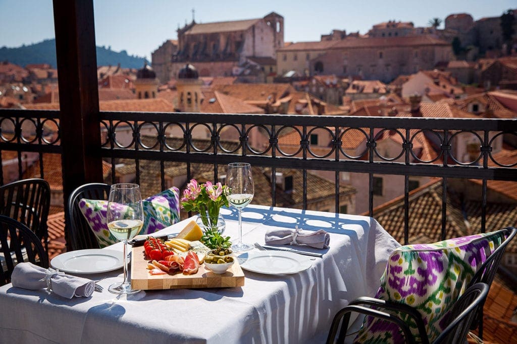 Tafel in Above 5 in Dubrovnik