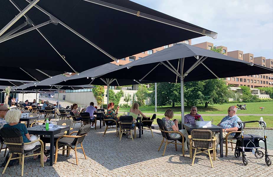 Terras van Cafe Zuid in Maastricht