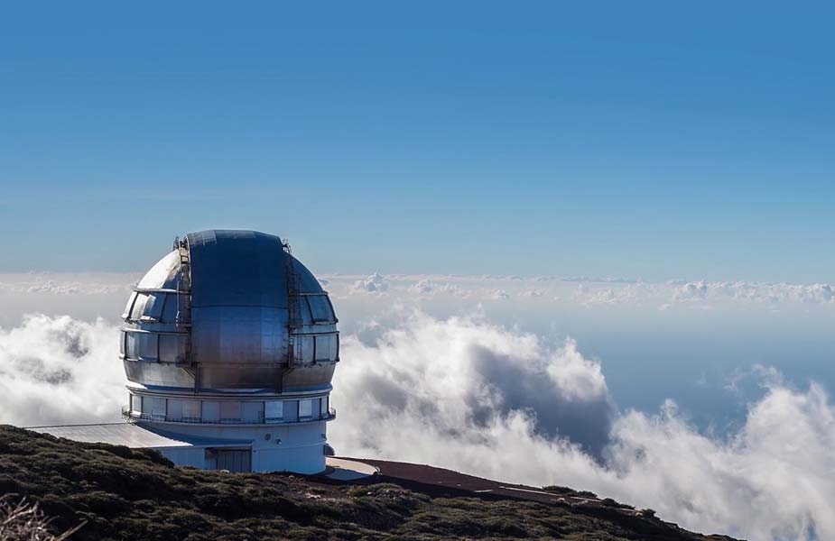 De grote telescoop op La Palma