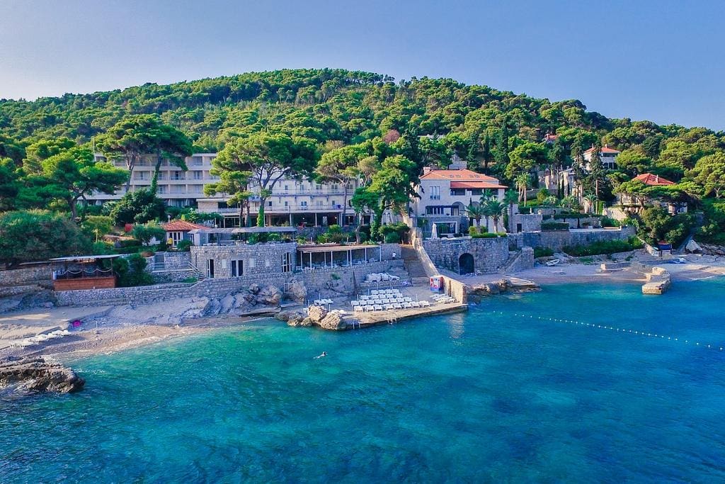 Ligging Hotel Splendid Dubrovnik aan de baai