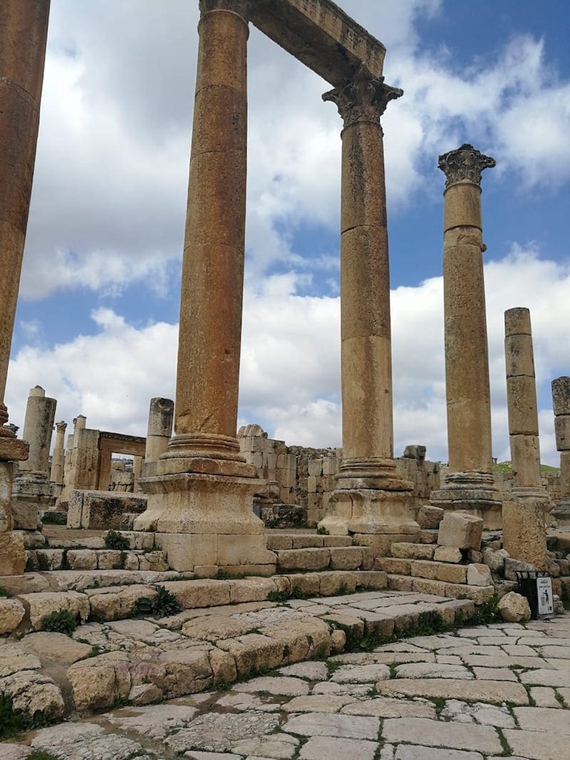 Ruïnes in Jerash Jordanië