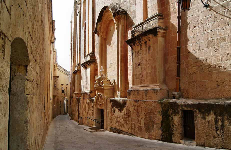 Historische kerk in Valletta op Malta