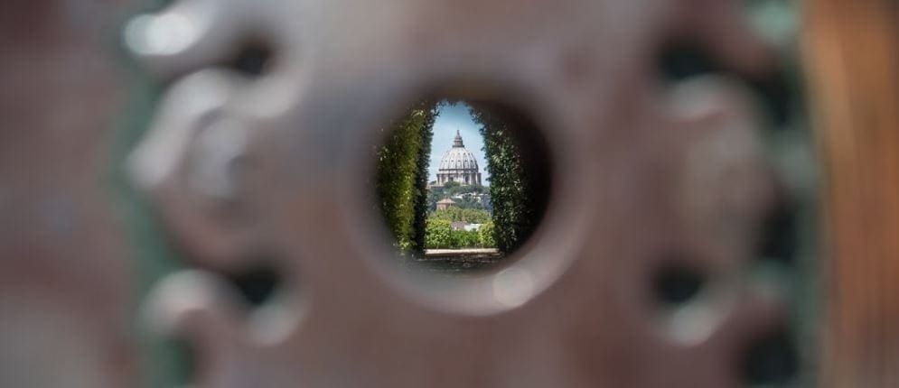 Het beroemde sleutelgat in Rome