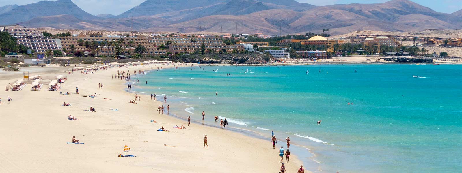 Strand in het zuiden van Fuerteventura