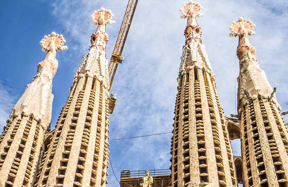 Torens van de Sagrada Familia in Barcelona