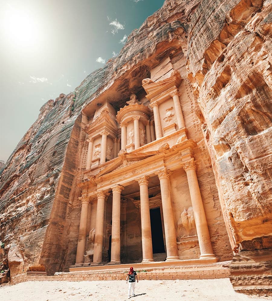 De strad Petra, een van de hoogtepunten van je Jordanië reis