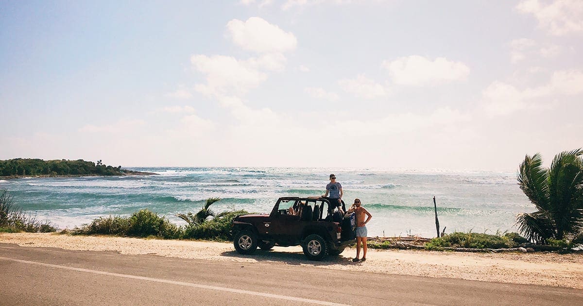 stranden aan de mexicaanse kust