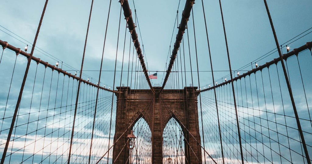 Brooklyn bridge in New York