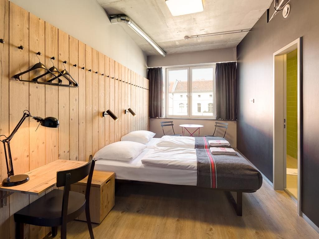 Interieur van een slaapkamer in Generator Mitte