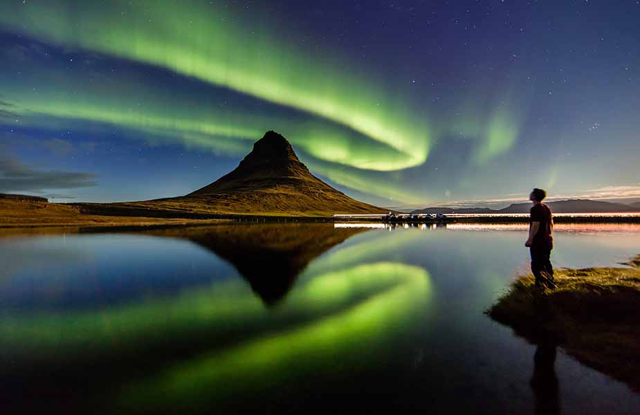 Het prachtige Noorderlicht in IJsland,