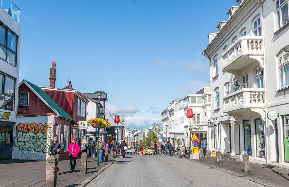 Leuke straatje on in te slenteren tijdens een weekendje Reykjavik