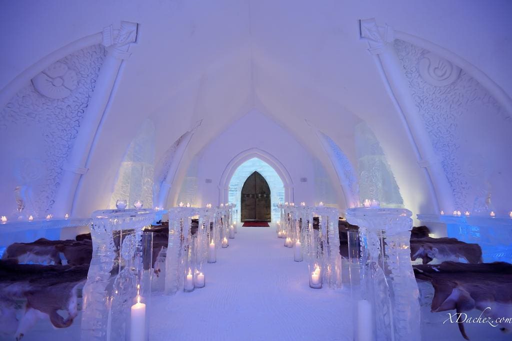 Eetzaal hotel de Glace in Quebec