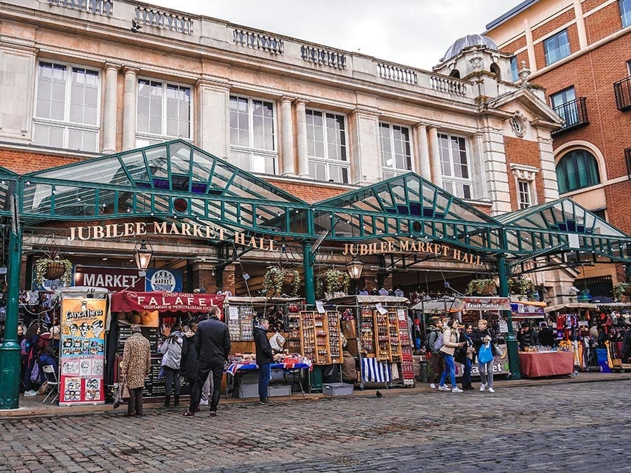 Covent Garden om te winkelen in Londen