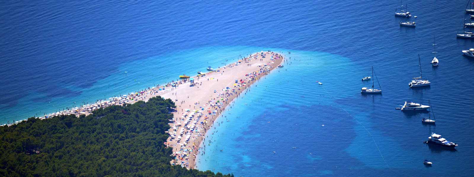 De kust van Kroatie