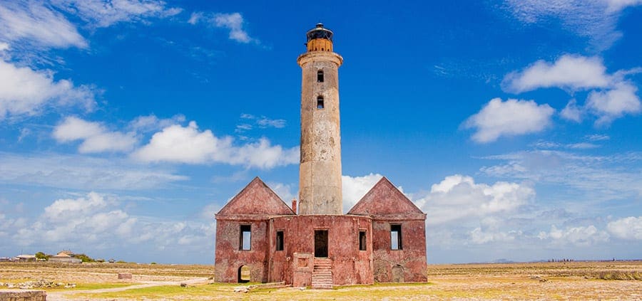 De vuurtoren op Klein Curacao