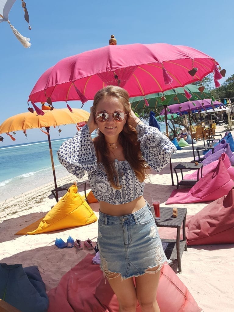 Sterre op het strand van de Gili-eilanden