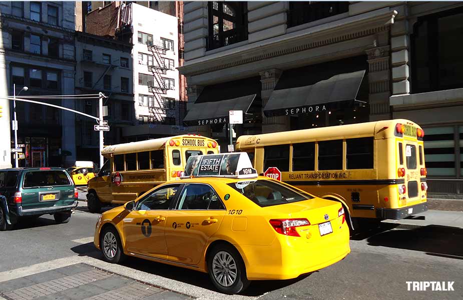 Gele taxi in New York