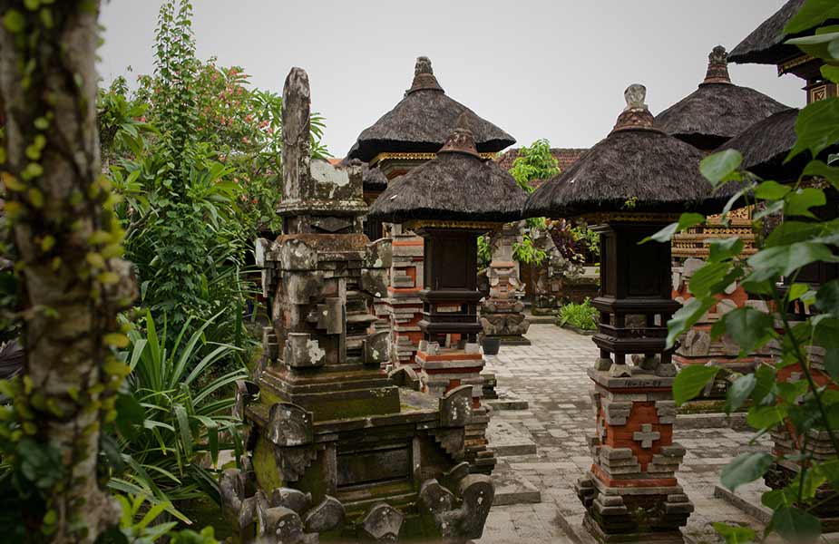 Tempels, een van de bezienswaardigheden in Ubud