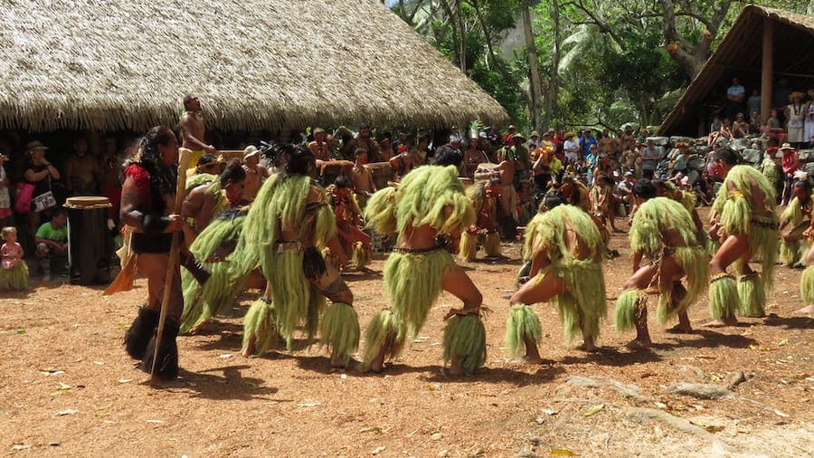 Polynesische dansers Matavaa O te Henua Enana festival haka dans