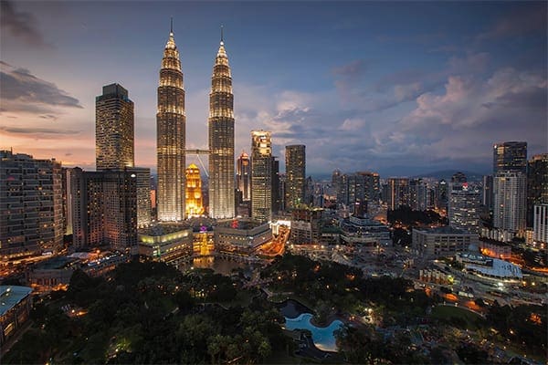 De Twin Towers in Kuala Lumpur