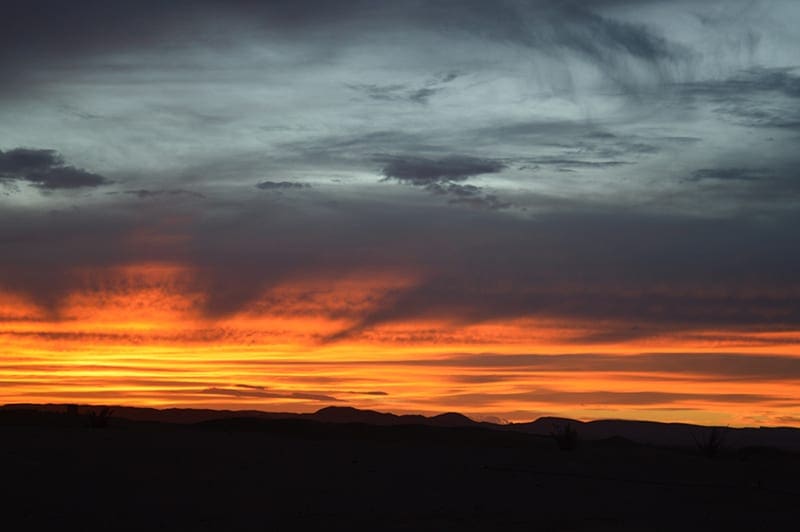 zonsondergang in Marrakech