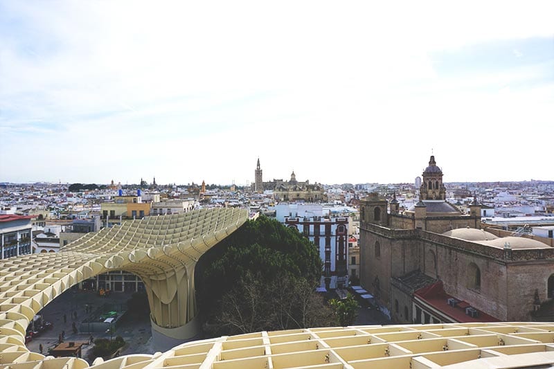 Uitzicht bij Metropol Parasol Sevilla