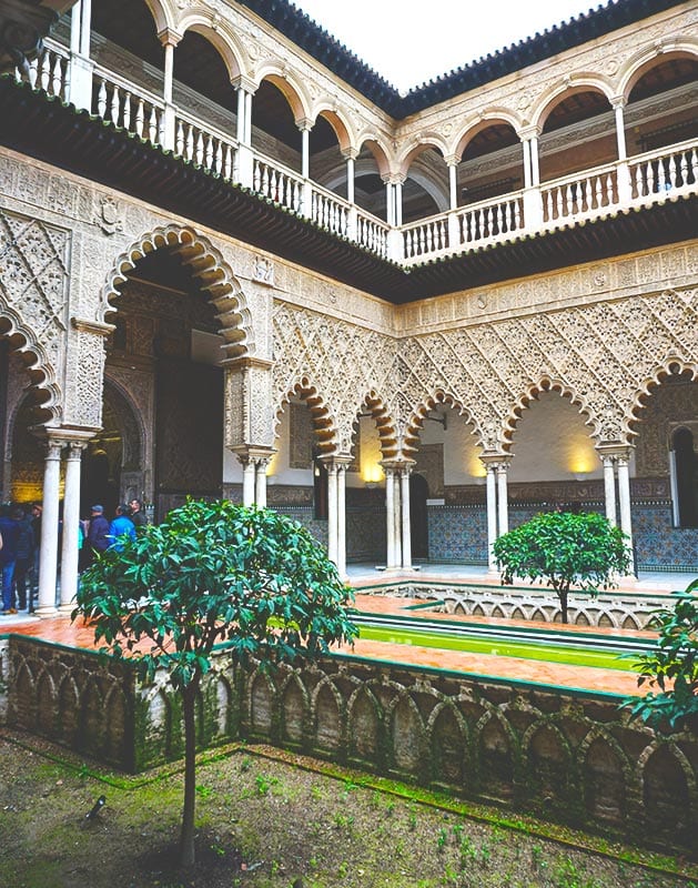 Bekende bezienswaardigheid in Sevilla, het Real Alcazar
