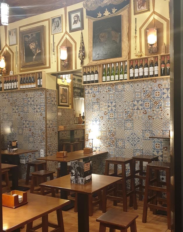 Interieur tapas bar in Sevilla