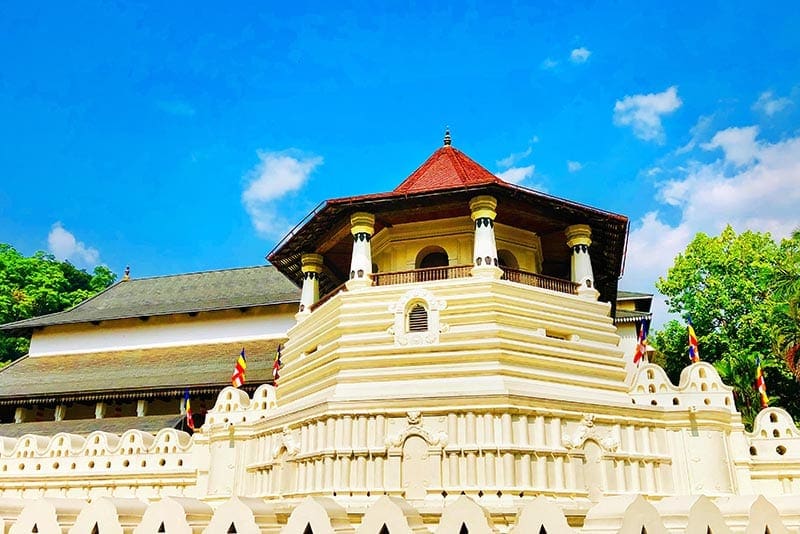 Tempel van de tand in Kandy in Sri Lanka