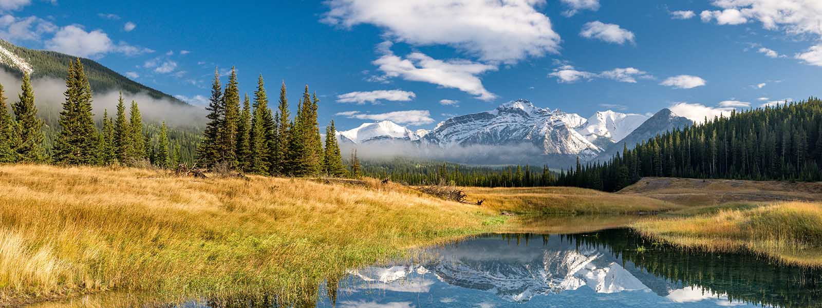 met de camper door canada