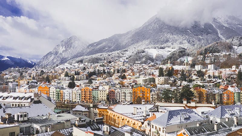 Innsbruck in Europa met de trein