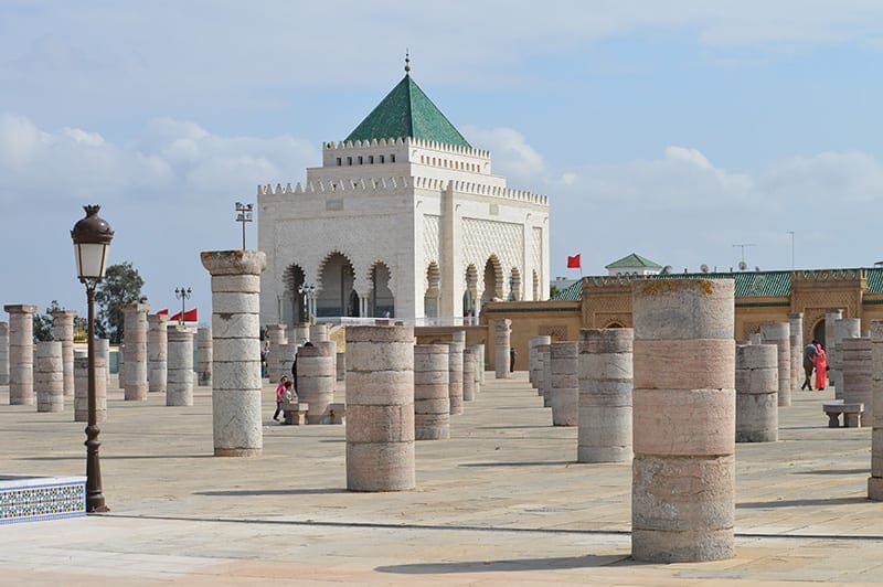  Mausoleum van Mohammed V in Rabat, een van de Marokkaanse Koningssteden