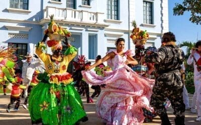 Dansende mensen in Colombia