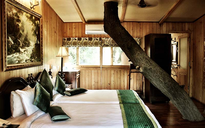 Kamer in The Tree House Resort in India