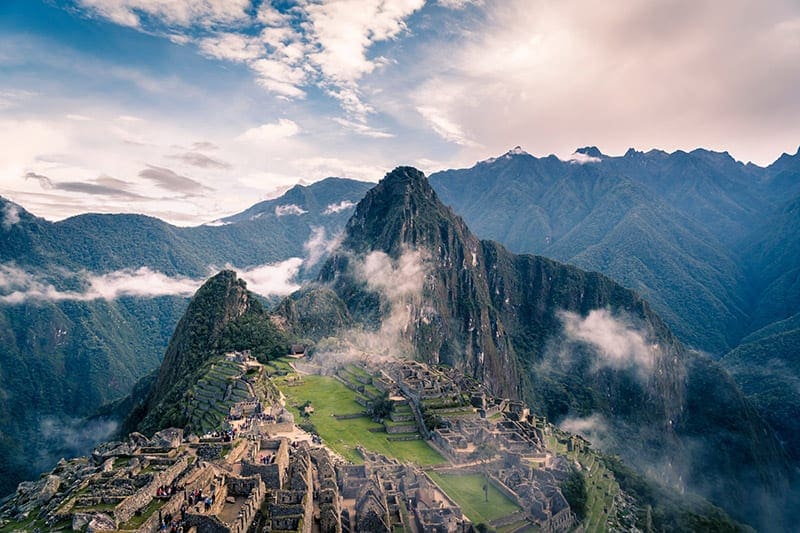 Zien tijdens een reis naar Peru, machu picchu