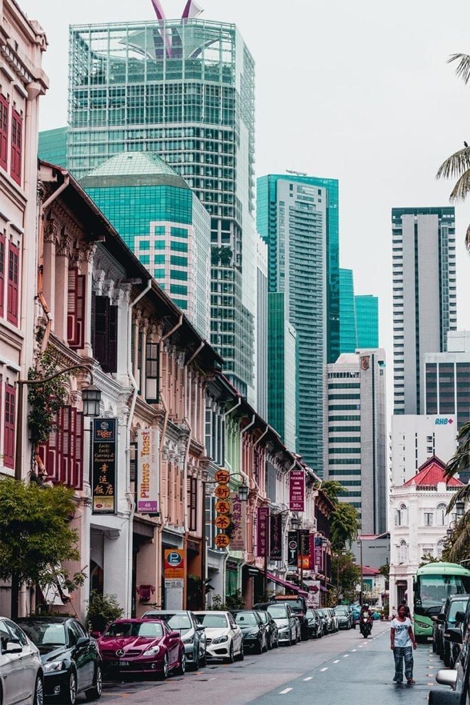 ontdek de straten van singapore