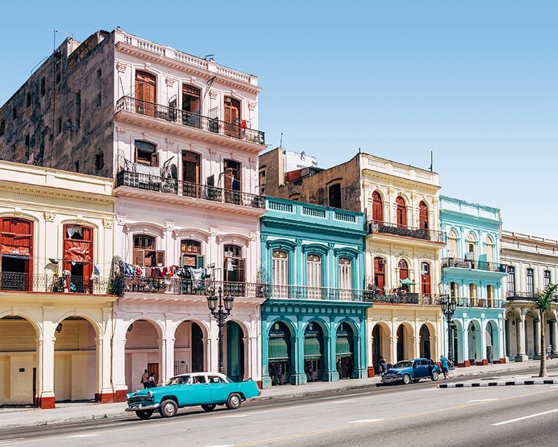 gekleurde straten van havana