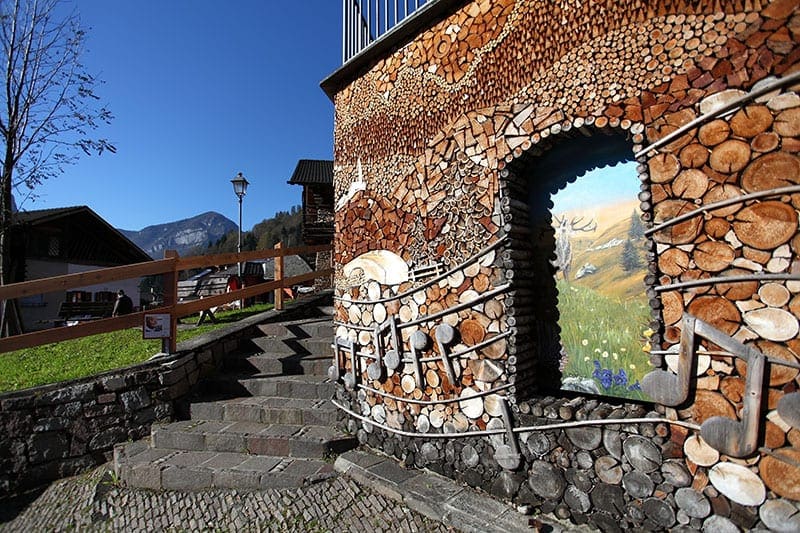 Mezzano een van de dorpen in Trentino