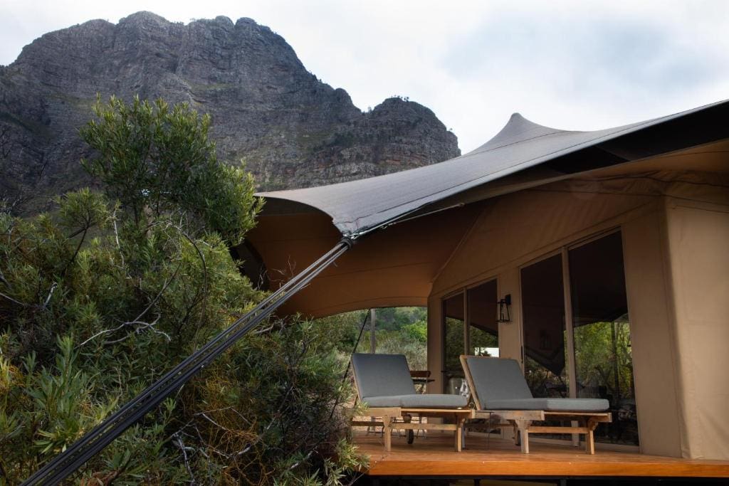 Overnachten in een luxe tent bij Boschendal Farm Estate