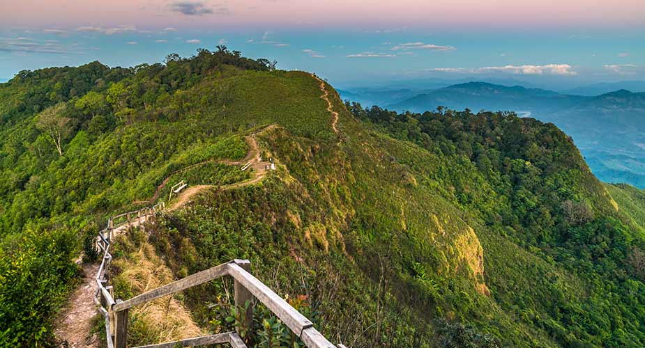 Groen omgeving van Chiang Rai in Thailand