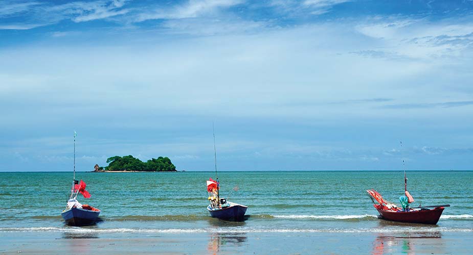 Strandje bij de plaats Chanthaburi