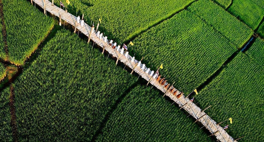 Tip voor je reis naar Thailand, wandelen over de Su Tong Pe brug