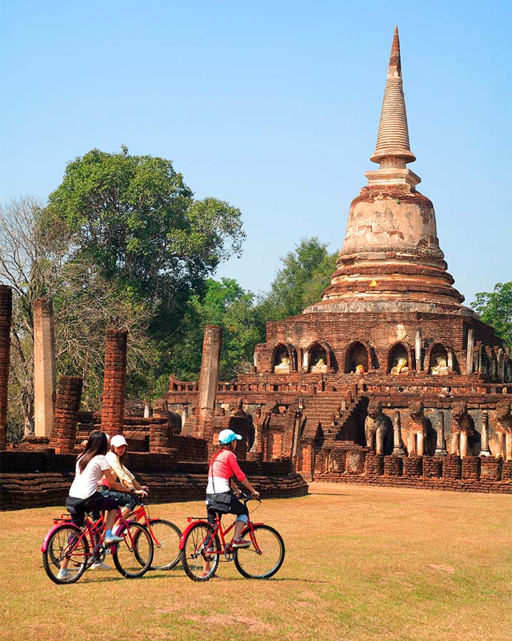 Bezoek tijdens je reis naar Thailand de overblijfselen van het oude koninkrijk bij Sukhothai