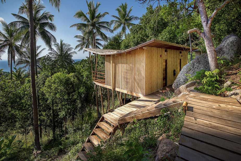 duurzaam in thailand overnachten bij Ecotao lodge