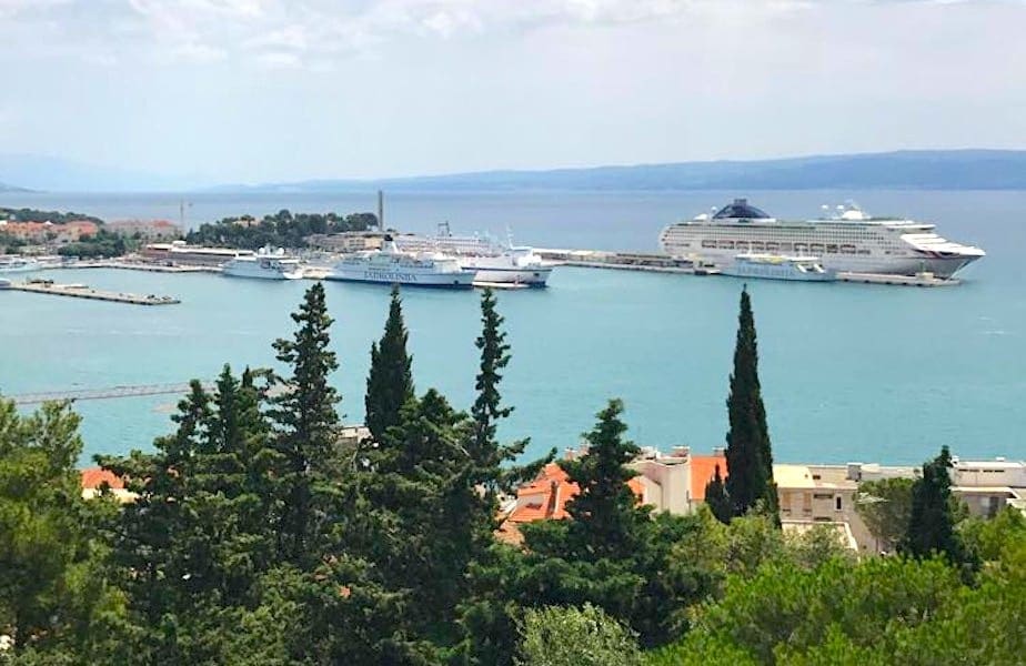 Uitzicht op Split, een van de steden in Kroatië