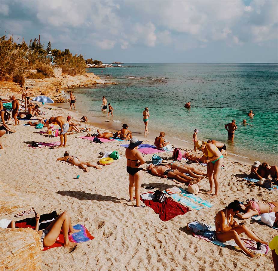 stranden op kreta