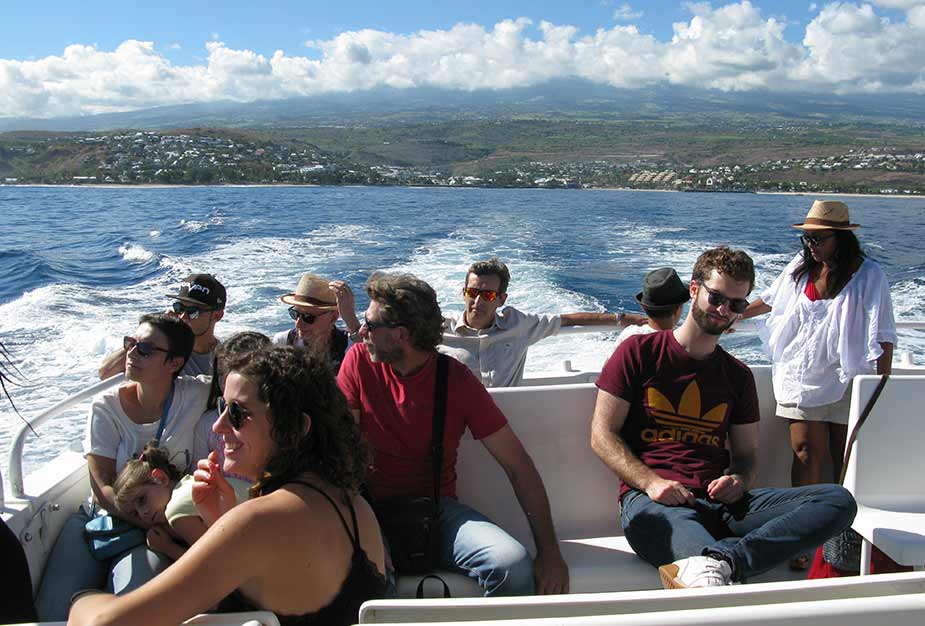 Per boot op zoek naar walvissen en dolfijnen bij La Reunion