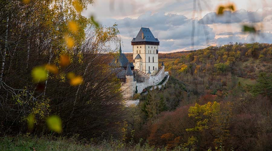 Karlstejn herfstwandeling Tsjechië 